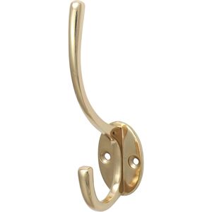 Timco Hat & Coat Hook Polished Brass - 125 x 32mm (1 Pack Bag) Timco Hat & Coat Hook Polished Brass - 125 x 32mm (1 Pack Bag)