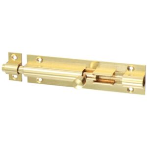 Timco Straight Barrel Bolt Polished Brass - 100 x 25mm (1 Pack Bag) Timco Straight Barrel Bolt Polished Brass - 100 x 25mm (1 Pack Bag)