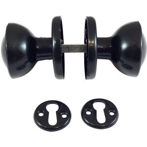 Taurus Plastic Rim / Mortice Knob Set 50mm Epoxy Black (1 Pack) Taurus Plastic Rim / Mortice Knob Set 50mm Epoxy Black (1 Pack)