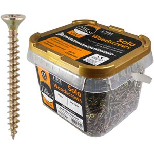 Timco - Double Countersunk Solo Woodscrews - Yellow - 5x50mm - Screws Timco - Double Countersunk Solo Woodscrews - Yellow - 5x50mm - Screws
