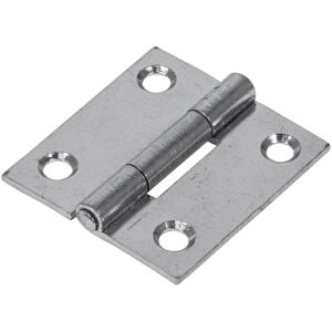 Timco Steel 1838 Pattern Fixed Pin Butt Hinge - 38 x 34 x 1.2mm (Bright Zinc) (2 Timco Steel 1838 Pattern Fixed Pin Butt Hinge - 38 x 34 x 1.2mm (Bright Zinc) (2
