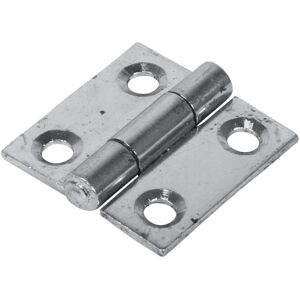 Timco Steel 1838 Pattern Fixed Pin Butt Hinge - 25 x 25 x 1.2mm (Bright Zinc) (2 Timco Steel 1838 Pattern Fixed Pin Butt Hinge - 25 x 25 x 1.2mm (Bright Zinc) (2