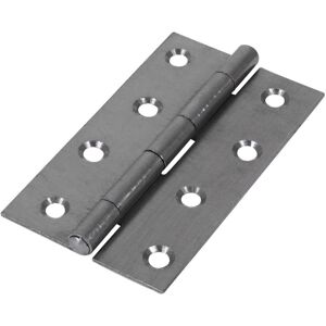 Timco Steel Narrow Pattern Uncranked Fixed Pin Butt Hinge - 100 x 58 x 1.5mm (Se Timco Steel Narrow Pattern Uncranked Fixed Pin Butt Hinge - 100 x 58 x 1.5mm (Se