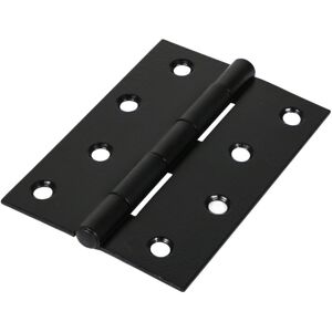 Timco Steel 1838 Pattern Fixed Pin Butt Hinge - 100 x 70 x 1.7mm (Black) (2 Pack Timco Steel 1838 Pattern Fixed Pin Butt Hinge - 100 x 70 x 1.7mm (Black) (2 Pack