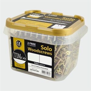 Timco Double Countersunk Solo Woodscrews (Yellow) - 4 x 50mm (800 Pack Tub) Timco Double Countersunk Solo Woodscrews (Yellow) - 4 x 50mm (800 Pack Tub)
