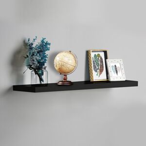 Spot On Dealz Black 110cm High Gloss Wall Floating Shelf Spot On Dealz Black 110cm High Gloss Wall Floating Shelf