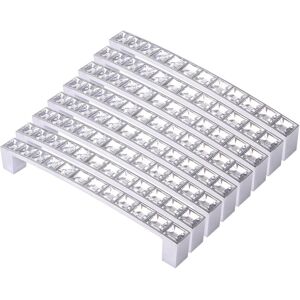 TAUOH Pack Of 8 Europe Style Square Clear Crystal Rhinestone Furniture Door Wardrobe C TAUOH Pack Of 8 Europe Style Square Clear Crystal Rhinestone Furniture Door Wardrobe C