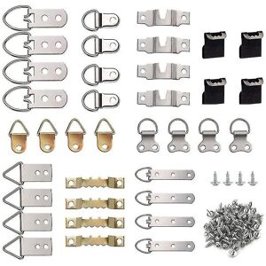Unbranded 96 Pcs Picture Hanging Hooks Kit, Heavy Duty 9 Models Picture Frame Hangers Hook Unbranded 96 Pcs Picture Hanging Hooks Kit, Heavy Duty 9 Models Picture Frame Hangers Hook