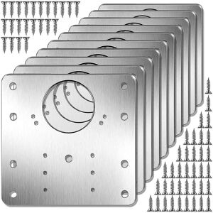 Unbranded 10pcs Cabinet Hinge Repair Plate Kit With Holes Flat Fixing Brackets Unbranded 10pcs Cabinet Hinge Repair Plate Kit With Holes Flat Fixing Brackets