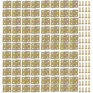 Unbranded 100pack Mini Hinges With 400pcs Screw Butt Hinge Connector With Mounting Nail Ha Unbranded 100pack Mini Hinges With 400pcs Screw Butt Hinge Connector With Mounting Nail Ha