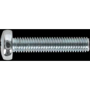 Sealey MSP525 M5 x 25mm Zinc Machine Screw - Machine Type Sealey MSP525 M5 x 25mm Zinc Machine Screw - Machine Type