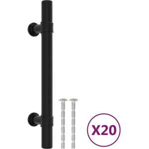vidaXL Black 96 mm Cabinet Handles - Cabinet Handles Furniture Drawer Pulls vidaXL Black 96 mm Cabinet Handles - Cabinet Handles Furniture Drawer Pulls