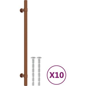 vidaXL Cabinet Handles 10 pcs. Bronze 224 mm Stainless Steel vidaXL Cabinet Handles 10 pcs. Bronze 224 mm Stainless Steel