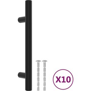 (black, 96 mm/ 10 pcs) vidaXL Cabinet Handles Door Handles Furniture Drawer Pull (black, 96 mm/ 10 pcs) vidaXL Cabinet Handles Door Handles Furniture Drawer Pull