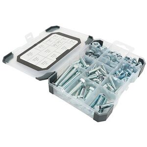 TIMCO Set Screws Nuts Washers Zinc Mixed Tray - 199pcs TIMCO Set Screws Nuts Washers Zinc Mixed Tray - 199pcs
