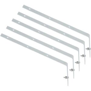 SPARES2GO Gutter Top Rafter Bracket Universal Galvanised Steel Fascia Support Fixings (Pac SPARES2GO Gutter Top Rafter Bracket Universal Galvanised Steel Fascia Support Fixings (Pac