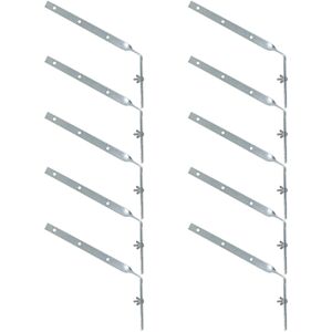 SPARES2GO Gutter Side Rafter Bracket Universal Galvanised Steel Fascia Support Fixings (Pa SPARES2GO Gutter Side Rafter Bracket Universal Galvanised Steel Fascia Support Fixings (Pa