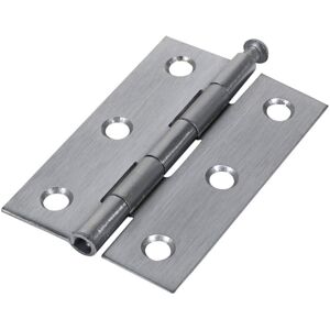 Timco Steel 1840 Pattern Loose Pin Butt Hinge - 75 x 50 x 1.5mm (Satin Chrome) ( Timco Steel 1840 Pattern Loose Pin Butt Hinge - 75 x 50 x 1.5mm (Satin Chrome) (