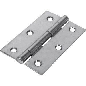 Timco Steel 1838 Pattern Fixed Pin Butt Hinge - 90 x 60 x 1.7mm (Bright Zinc) (2 Timco Steel 1838 Pattern Fixed Pin Butt Hinge - 90 x 60 x 1.7mm (Bright Zinc) (2
