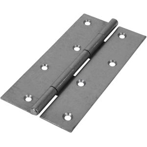 Timco Steel Narrow Pattern Uncranked Fixed Pin Butt Hinge - 150 x 75 x 2mm (Self Timco Steel Narrow Pattern Uncranked Fixed Pin Butt Hinge - 150 x 75 x 2mm (Self