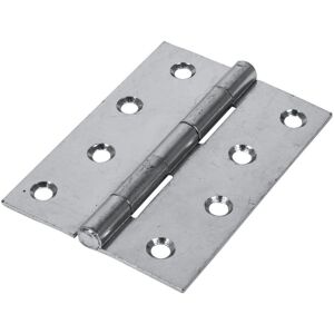 Timco Steel 1838 Pattern Fixed Pin Butt Hinge - 100 x 70 x 1.7mm (Bright Zinc) ( Timco Steel 1838 Pattern Fixed Pin Butt Hinge - 100 x 70 x 1.7mm (Bright Zinc) (