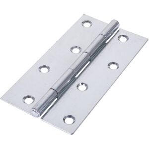 Timco Steel Narrow Pattern Uncranked Fixed Pin Butt Hinge - 127 x 65 x 1.7mm (Br Timco Steel Narrow Pattern Uncranked Fixed Pin Butt Hinge - 127 x 65 x 1.7mm (Br