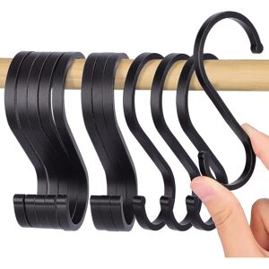 Unbranded Hooks, 12 Pieces S Hooks Black, Suitable Diameter Up To 32mm, S Hooks Aluminum I Unbranded Hooks, 12 Pieces S Hooks Black, Suitable Diameter Up To 32mm, S Hooks Aluminum I