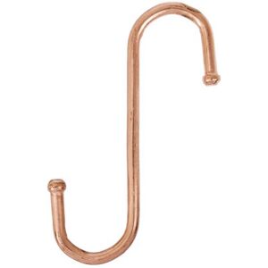 Fort Fasteners (75 mm (Ball End),Pack 5, Copper Plated) S Hooks Hanging Kitchen Meat Pan Utensi Fort Fasteners (75 mm (Ball End),Pack 5, Copper Plated) S Hooks Hanging Kitchen Meat Pan Utensi
