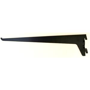 Mastershelf Single Slot Black Bracket 25cm - Universal Upright Mount (250mm) for Brick Walls Mastershelf Single Slot Black Bracket 25cm - Universal Upright Mount (250mm) for Brick Walls