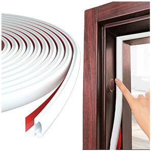 ESUFEIR 6M White D-Shape Rubber Door Seal Upvc Window Weather Strip Replacement for 2.5- ESUFEIR 6M White D-Shape Rubber Door Seal Upvc Window Weather Strip Replacement for 2.5-