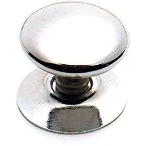 Merriway BH06150 (4 Pcs) Cupboard Door/Drawer Knob Brass Chrome Plated Victorian 32mm - P Merriway BH06150 (4 Pcs) Cupboard Door/Drawer Knob Brass Chrome Plated Victorian 32mm - P