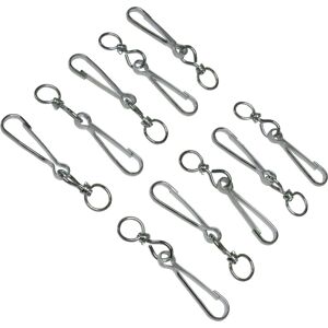 SecureFix Direct (45MM) Zinc Plated Simplex Swivel Hooks X10 (Dog Clip) SecureFix Direct (45MM) Zinc Plated Simplex Swivel Hooks X10 (Dog Clip)
