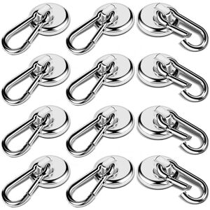 Unbranded 12 Pack Strong Magnetic Hooks, 60lbs Heavy Duty Magnet Hooks Strong Neodymium Ma Unbranded 12 Pack Strong Magnetic Hooks, 60lbs Heavy Duty Magnet Hooks Strong Neodymium Ma
