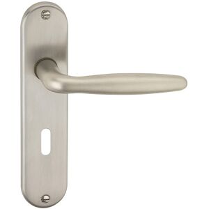URBN Living (Satin Nickel Keyhole) Metal Lever Latch Door Handles Set Round Rose URBN Living (Satin Nickel Keyhole) Metal Lever Latch Door Handles Set Round Rose
