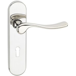 URBN Living (Polished Nickel Keyhole) Berkshire Metal Lever Latch Door Handles Set URBN Living (Polished Nickel Keyhole) Berkshire Metal Lever Latch Door Handles Set