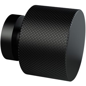 Balterley Knurled Indented Round - 30mm - Matt Black - Knob Balterley Knurled Indented Round - 30mm - Matt Black - Knob