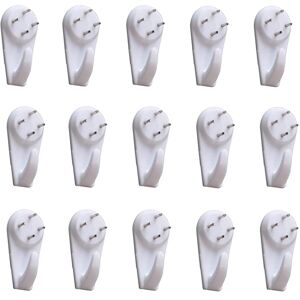 Upstore 20Pcs Plastic Picture Hooks for Hard Wall Picture Hanging Kit Non-Trace Drywall Upstore 20Pcs Plastic Picture Hooks for Hard Wall Picture Hanging Kit Non-Trace Drywall