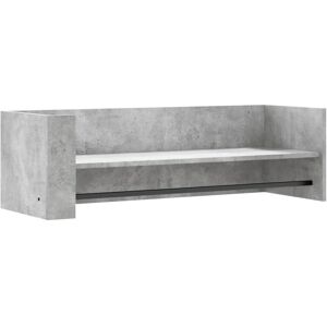 (concrete grey, 100 x 35 x 30.5 cm) vidaXL Wall Shelf Floating Shelf Hanging Wal (concrete grey, 100 x 35 x 30.5 cm) vidaXL Wall Shelf Floating Shelf Hanging Wal