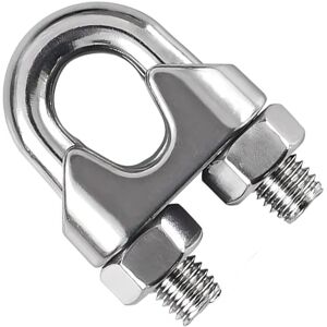 DIYUK - 3mm-4pc-Galv - Wire Rope Clamp DIYUK - 3mm-4pc-Galv - Wire Rope Clamp