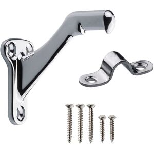 Midofar Triumph Hardware 3 Pack 3 Heavy Duty Handrail Bracket Polished Chrome Stair Rail Midofar Triumph Hardware 3 Pack 3 Heavy Duty Handrail Bracket Polished Chrome Stair Rail