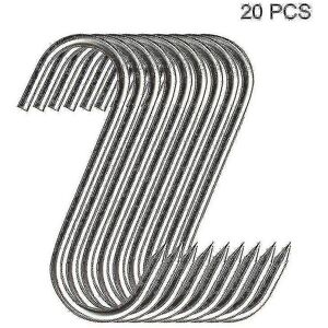 Unbranded 20pcs Stainless Steel Hooks With Sharp Tip For Butcher Shop For Kitchen Hot And Unbranded 20pcs Stainless Steel Hooks With Sharp Tip For Butcher Shop For Kitchen Hot And