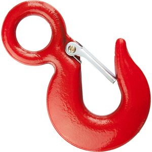 DIYUK (1, 1000kg) Eye Hook with Safety Catch Heavy Duty Steel Hook DIYUK (1, 1000kg) Eye Hook with Safety Catch Heavy Duty Steel Hook
