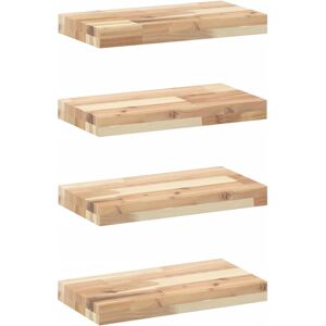 (natural, 60 x 20 x 4 cm/ 4 pcs) vidaXL Floating Shelves Wall Storage Shelf 4pcs (natural, 60 x 20 x 4 cm/ 4 pcs) vidaXL Floating Shelves Wall Storage Shelf 4pcs