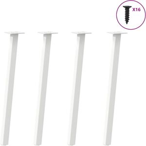 (white, 72 cm (40 mm)) vidaXL Coffee Table Legs 4 pcs Anthracite 30 cm Steel tab (white, 72 cm (40 mm)) vidaXL Coffee Table Legs 4 pcs Anthracite 30 cm Steel tab
