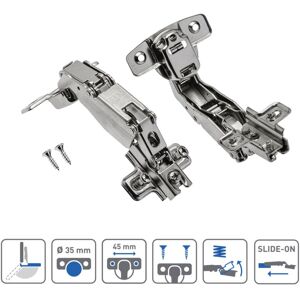 Pair Kitchen Cabinet Unit Door Hinges Angular 165 Degree of GTV Pair Kitchen Cabinet Unit Door Hinges Angular 165 Degree of GTV