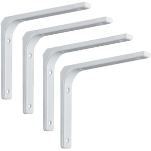 Unbranded (White, 150x125mm) 4pcs Heavy Duty Shelf Bracket L Shaped Diy Steel Furniture Wa Unbranded (White, 150x125mm) 4pcs Heavy Duty Shelf Bracket L Shaped Diy Steel Furniture Wa