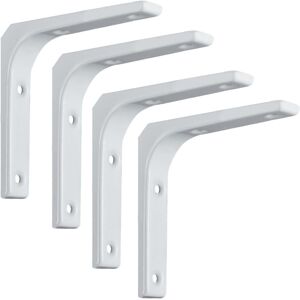 Unbranded (White, 100x100mm) 4pcs Heavy Duty Shelf Bracket L Shaped Diy Steel Furniture Wa Unbranded (White, 100x100mm) 4pcs Heavy Duty Shelf Bracket L Shaped Diy Steel Furniture Wa