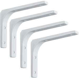 Unbranded (White, 200x150mm) 4pcs Heavy Duty Shelf Bracket L Shaped Diy Steel Furniture Wa Unbranded (White, 200x150mm) 4pcs Heavy Duty Shelf Bracket L Shaped Diy Steel Furniture Wa