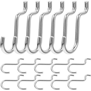 Kricely (As show, One size) 20pcs Metal Pegboard Hooks Garage Pegboard Board Hooks Shop Kricely (As show, One size) 20pcs Metal Pegboard Hooks Garage Pegboard Board Hooks Shop