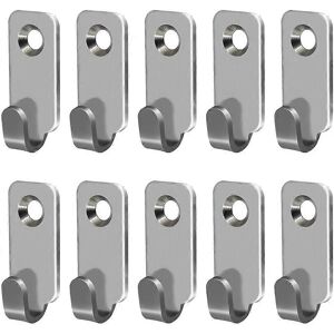 konhill (As show, One size) 10pcs Heavy Duty Hanger 304 Stainless Steel Wall Mounted Min konhill (As show, One size) 10pcs Heavy Duty Hanger 304 Stainless Steel Wall Mounted Min